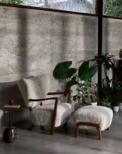 Wulff ATD2 Lounge Chair, oak / Sheepskin Moonlight