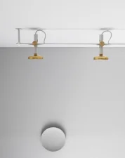 Blend Ceiling, jet black/brass