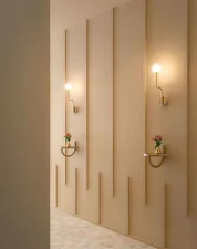 Mobil 46 Fixed Wall, brushed brass