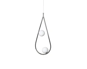 Pearls 65 Pendant, shiny nickel