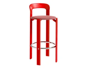 Rey Bar Stool, scarlet red/Steelcut Trio 636