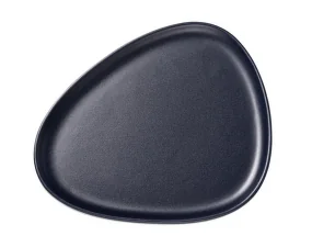 Curve Dinner Plate, navy blue