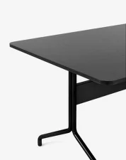 Pavilion Dining Table AV18, black oak / black base