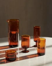 Oli Water Glass Tall, amber