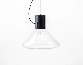 Muffins WOOD 05P PC865 Pendant Lamp, clear / black stained oak
