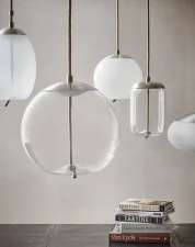 Knot Sfera PC1016 Pendant Lamp, clear / copper