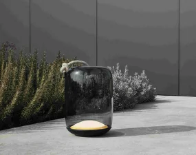 Knot Cilindro Table PC1078 Lamp, smoke grey / black matte
