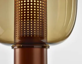 Bonbori Small PC1164 Table Lamp, smoke brown / copper metallic