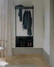 Wardrobe Shelf 1, walnut/black