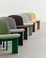 Chisel Lounge Chair, dark bordeaux / Remix 373