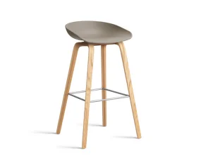 AAS 32 Bar Stool High Oak Veneer, khaki