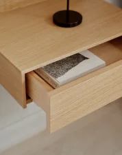 Tana Wall Mounted Nightstand, walnut