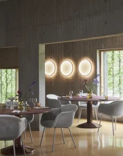 Calm Wall Lamp Ø68, white / black