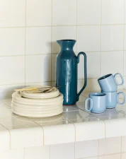 Barro Jug Tall, dark blue