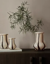 Riban Vase Medium, cream
