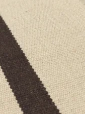 Calm Kelim Runner 80x200, off-white/coffee