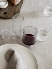 Ripple Small Glasses, set of 4, clear