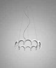 Arch Circle 98 Pendant, white