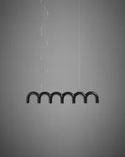 Arch Straight Pendant, black