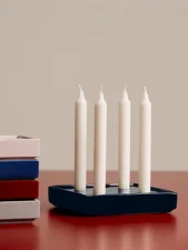 Mattone Candleholder Large, dark blue