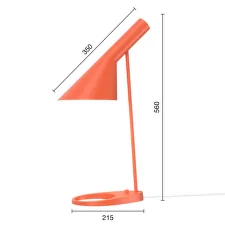 AJ Table Lamp, electric orange