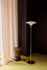 PH 3½-2½ Floor Lamp, high lustre chrome plated
