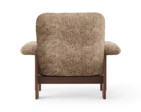 Brasilia Lounge Chair, Sheepskin sahara/walnut
