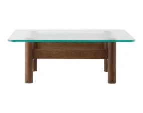 Brasilia Lounge Table, dark stained oak