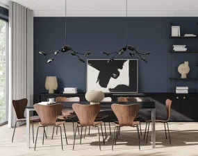 Drop Chandelier Mini, burned black (5m)