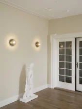 Liila 1 Wall/Ceiling Light Medium, dark bronze/optic clear