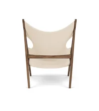 Knitting Lounge Chair Textile, walnut/Logan Jasmine