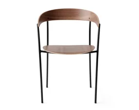 Missing Armchair, lacquered walnut