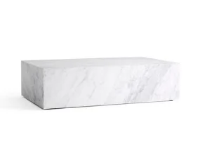 Plinth Lounge Table Low, Carrara