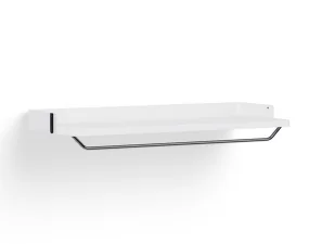 Pier System Shelf with Hanger, white