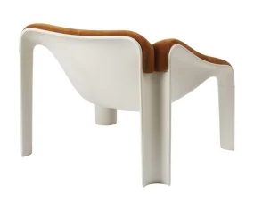 F300 Lounge Chair, alabaster white/Dedar 21