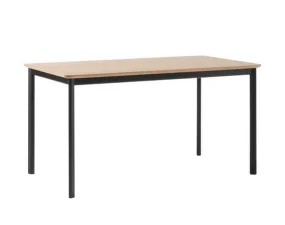 Drip HW115 Dining Table, black/lacquered oak