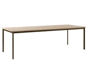 Drip HW117 Dining Table, bronzed/lacquered oak