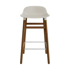 Form Bar Chair 65 cm Walnut, light grey