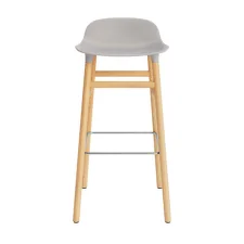 Form Bar Chair 75 cm Oak, warm grey