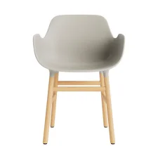 Form Armchair Oak, light grey