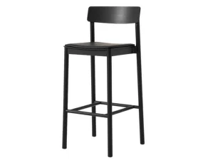 Betty TK17 Bar Chair, black/black leather