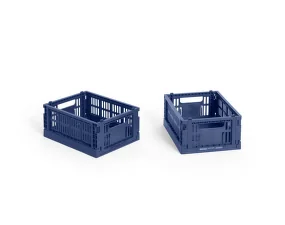 Colour Crate Mini, set of 2, dark blue