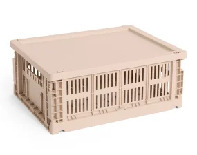 Colour Crate Lid Plastic Medium, sage green