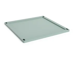 Colour Crate Lid Plastic Large Square, sage green