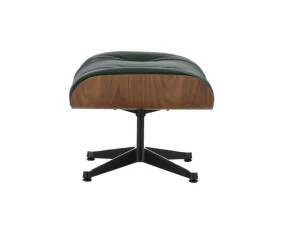 Lounge Chair Ottoman Walnut Natural, Leather Premium F59 jade