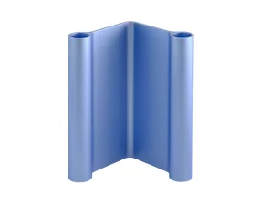 Pair Candleholder H18, light blue