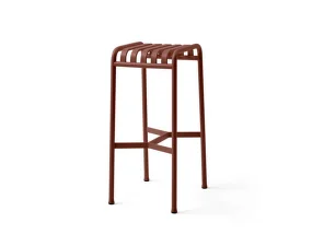 Palissade Bar Stool, iron red