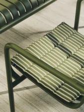Terrazza Seat Cushion, yellow bold stripe