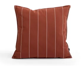 Terrazza Cushion, terracotta narrow stripe