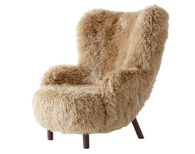 Petra VB3 Lounge Chair, walnut/sheepskin Honey